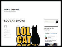 Tablet Screenshot of lolcatresearch.com
